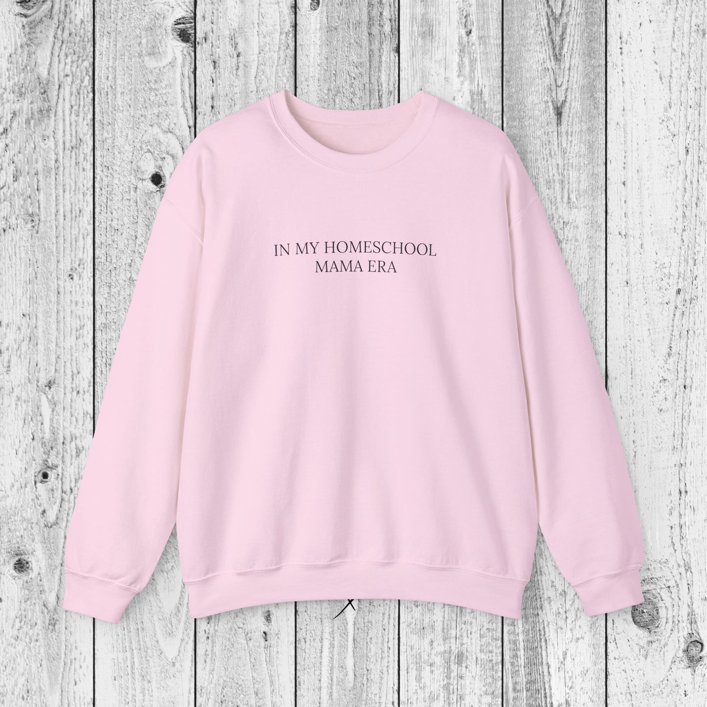 "In my homeschool mama era" Crewneck Sweatshirt