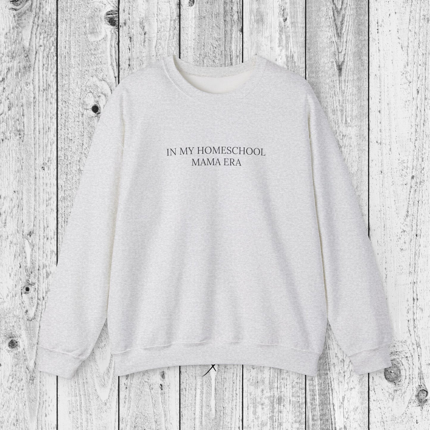 "In my homeschool mama era" Crewneck Sweatshirt