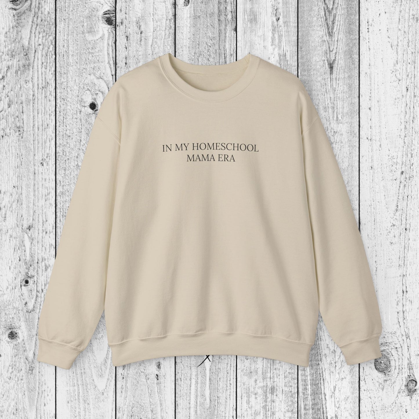 "In my homeschool mama era" Crewneck Sweatshirt